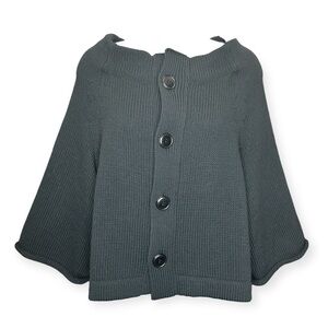 Y's Black Cotton Cardigan